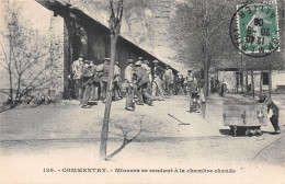 COMMENTRY (Allier) - Mineurs Se Rendant à La Chambre Chaude - Voyagé 1906 (2 Scans) - Commentry