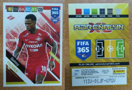 AC - 259 QUINCY PROMES  SPARTAK MOSCOW  TEAM MATE  PANINI FIFA 365 2019 ADRENALYN TRADING CARD - Trading-Karten