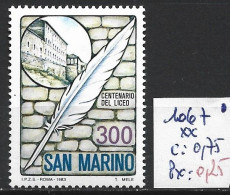 SAINT-MARIN 1067 ** Côte 0.75 € - Unused Stamps