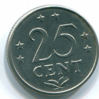 25 CENTS 1970 ANTILLAS NEERLANDESAS Nickel Colonial Moneda #S11467.E.A - Netherlands Antilles