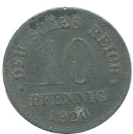 10 PFENNIG 1920 ALEMANIA Moneda GERMANY #AD517.9.E.A - 10 Rentenpfennig & 10 Reichspfennig