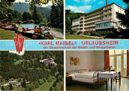 73238337 Feuchtenbach Karl Maisel Urlaubsheim Zimmer Fliegeraufnahme  - Altri & Non Classificati