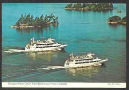 Thousand Islands  Ontario - Cruise Boats, Gananoque, Ontario Canada - Photo H.R. Oakman - No: 96224-C - Thousand Islands