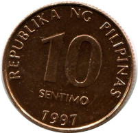 10 CENTIMO 1997 PHILIPPINEN PHILIPPINES UNC Münze #M10041.D.A - Filippijnen