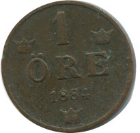 1 ORE 1884 SUECIA SWEDEN Moneda #AD410.2.E.A - Zweden