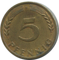 5 PFENNIG 1950 F BRD ALEMANIA Moneda GERMANY #AD869.9.E.A - 5 Pfennig