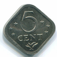 5 CENTS 1980 ANTILLES NÉERLANDAISES Nickel Colonial Pièce #S12327.F.A - Antillas Neerlandesas