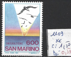 SAINT-MARIN 1109 ** Côte 1.50 € - Unused Stamps
