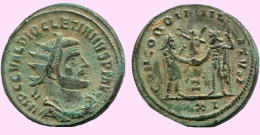 DIOCLETIAN ANTONINIANUS CYZICUS CONCORDIAMILITVM Z/XXI RIC322(C) #ANC12180.43.F.A - La Tetrarchía Y Constantino I El Magno (284 / 307)