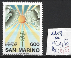 SAINT-MARIN 1118 ** Côte 1.50 € - Ongebruikt