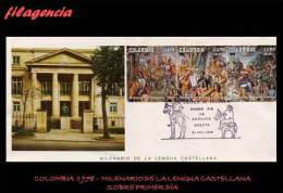 AMERICA. COLOMBIA SPD-FDC. 1978 MILENARIO DE LA LENGUA CASTELLANA. DON QUIJOTE - Colombia