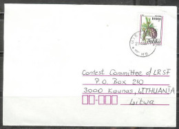 1996 Cover With 10000 Pine Cone To Lithuania - Brieven En Documenten