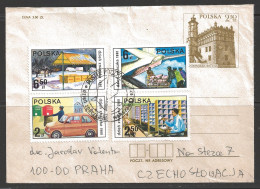 1980's Block Of 4, Mail Delivery Stamps - Storia Postale