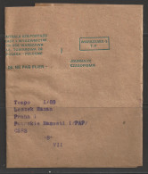 1988 (in Label) Newspaper Wrapper, Warsawa To Czechoslovakia - Briefe U. Dokumente