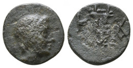 CARIA KAUNOS ALEXANDER PORTRAIT CORNUCOPIA GREEK 1.63g/11mm #ANT1073.15.U.A - Griechische Münzen