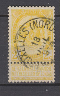 COB 54 Oblitération Centrale BRUXELLES (NORD) 1 - 1893-1907 Armoiries