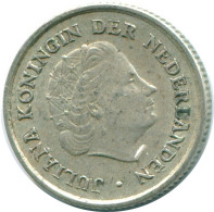 1/10 GULDEN 1960 ANTILLAS NEERLANDESAS PLATA Colonial Moneda #NL12344.3.E.A - Antilles Néerlandaises