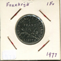 1 FRANC 1977 FRANKREICH FRANCE Französisch Münze #AM574.D.A - 1 Franc