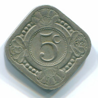 5 CENTS 1962 NETHERLANDS ANTILLES Nickel Colonial Coin #S12413.U.A - Antillas Neerlandesas