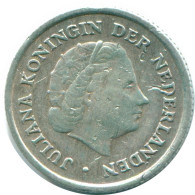 1/10 GULDEN 1962 NIEDERLÄNDISCHE ANTILLEN SILBER Koloniale Münze #NL12368.3.D.A - Antillas Neerlandesas