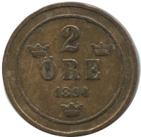 2 ORE 1894 SCHWEDEN SWEDEN Münze #AD011.2.D.A - Sweden