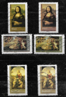 France 2008 Oblitéré  Adhésif  N° 153 - 155 -157  Ou 4135 - 4137 - 4139  ( 3  PAIRES AVEC NUANCES ) " Chefs D'oeuvre - Used Stamps