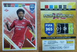 AC - 261 LUIZ ADRIANO  SPARTAK MOSCOW  TEAM MATE  PANINI FIFA 365 2019 ADRENALYN TRADING CARD - Trading Cards
