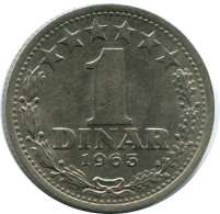 1 DINAR 1965 YOUGOSLAVIE YUGOSLAVIA Pièce #AZ582.F.A - Yugoslavia