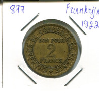 2 FRANCS 1922 FRANCE Pièce Française #AN332.F.A - 2 Francs