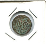 1790 HOLLAND VOC DUIT IINDES NÉERLANDAIS NETHERLANDS NEW YORK COLONIAL PENNY #VOC2772.7.F.A - Dutch East Indies