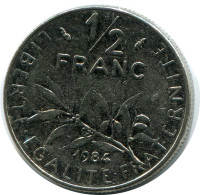 1/2 FRANC 1984 FRANCIA FRANCE Moneda #AZ425.E.A - 1/2 Franc