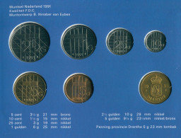 NETHERLANDS 1991 MINT SET 6 Coin + MEDAL #SET1111.7.U.A - Jahressets & Polierte Platten