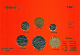 NETHERLANDS 1989 MINT SET 6 Coin #SET1026.7.U.A - Jahressets & Polierte Platten
