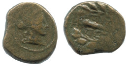 WREATH Auténtico ORIGINAL GRIEGO ANTIGUO Moneda 3.4g/15mm #AG047.12.E.A - Griechische Münzen