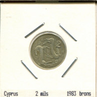 2 MILS 1983 ZYPERN CYPRUS Münze #AS465.D.A - Chipre