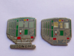 2 Pin S BALLARD TRANSPORT METRO RATP  Different - Transportation