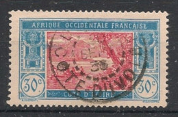 COTE D'IVOIRE - 1922-28 - N°YT. 67 - Lagune Ebrié 30c Bleu Et Rose - Oblitéré / Used - Gebraucht