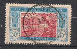 COTE D'IVOIRE - 1922-28 - N°YT. 67 - Lagune Ebrié 30c Bleu Et Rose - Oblitéré / Used - Gebruikt