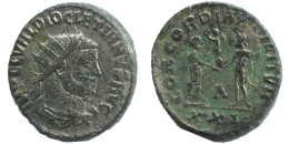 DIOCLETIAN ANTIOCH AXXI AD293-295 SILVERED LATE ROMAN Moneda 4g/20mm #ANT2688.41.E.A - The Tetrarchy (284 AD Tot 307 AD)