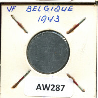 1 FRANC 1943 BELGIQUE-BELGIE BÉLGICA BELGIUM Moneda #AW287.E.A - 1 Franc