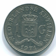1 GULDEN 1971 ANTILLAS NEERLANDESAS Nickel Colonial Moneda #S11953.E.A - Antille Olandesi