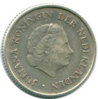 1/4 GULDEN 1967 NIEDERLÄNDISCHE ANTILLEN SILBER Koloniale Münze #NL11505.4.D.A - Antille Olandesi