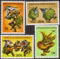 Papua New Guinea 1971 SG208-211 Native Dancers Set MLH - Papua-Neuguinea