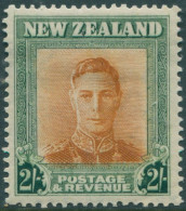 New Zealand 1947 SG688 2/- Brown-orange And Green KGVI MLH - Otros & Sin Clasificación