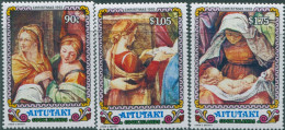 Aitutaki 1992 SG643-645 Christmas MNH - Cook