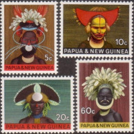 Papua New Guinea 1968 SG125-128 Head-dresses Set MLH - Papoea-Nieuw-Guinea