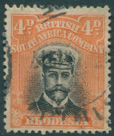 Rhodesia 1913 SG261 4d Black And Orange KGV FU - Zimbabwe (1980-...)