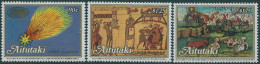 Aitutaki 1986 SG537-539 Halley's Comet Set MNH - Cookeilanden