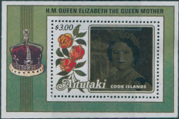 Aitutaki 1985 SG527 Queen Mother MS MNH - Cookinseln