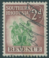 Southern Rhodesia Revenue 2d Arms FU - Zimbabwe (1980-...)